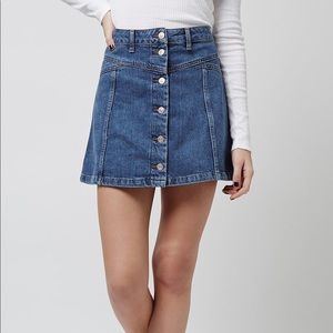 topshop button down skirt